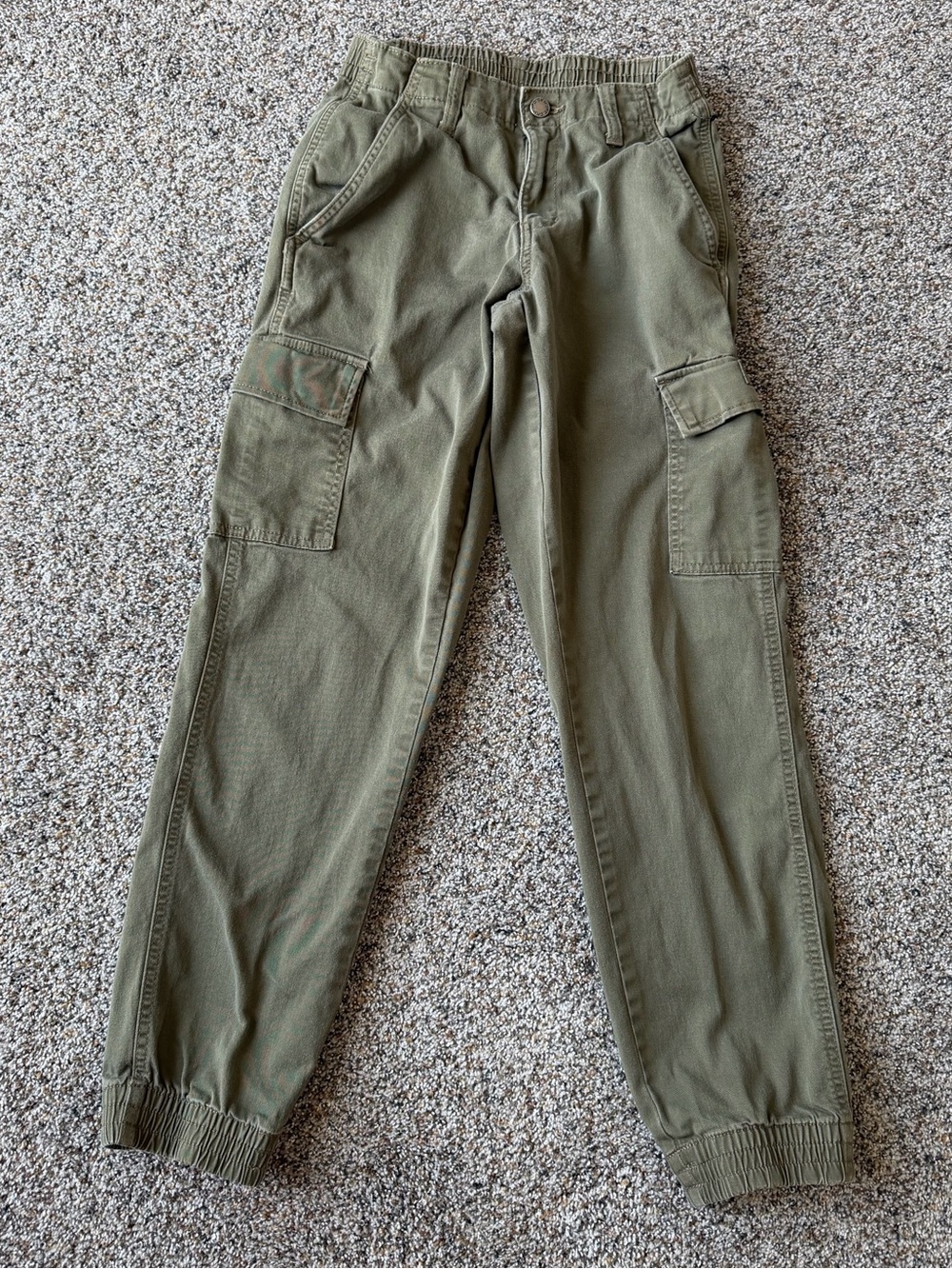 Dickies Women’s 25R Olive Green Cargo Jogger Pants Y2K Skater Utility